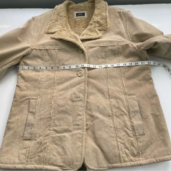 Vintage‎ Leather Shearling Y2K Jacket - Picture 11 of 12